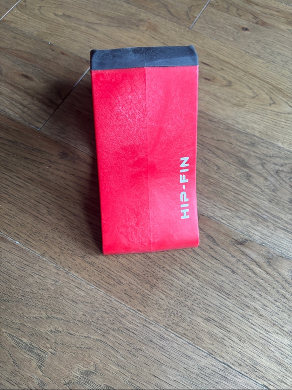 HIP-FIN Red Yoga Block with Dark Gray Top